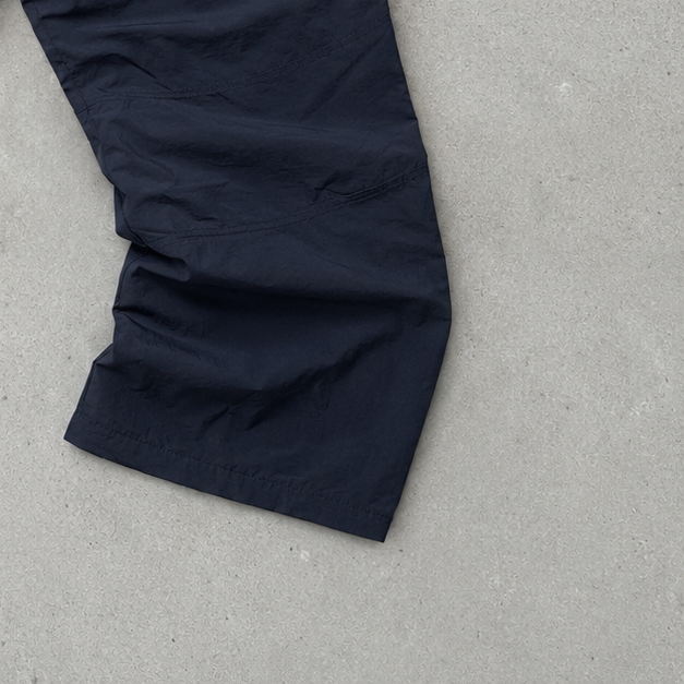 Italy Y2K Adidas Track Pants Marineblau, Grau Limited (Size M) Stitched Logo