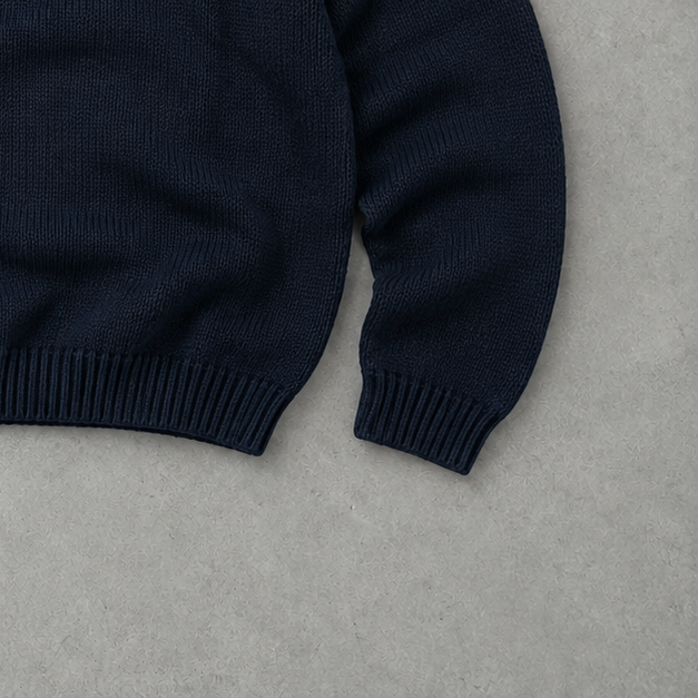 Ralph Lauren Crewneck Sweater Marineblau Rare (XL) Stitched Logo