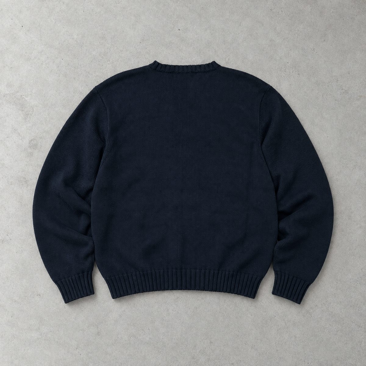 Ralph Lauren Crewneck Sweater Marineblau Rare (XL) Stitched Logo