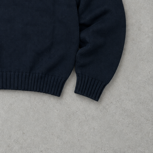 Ralph Lauren Crewneck Sweater Marineblau Rare (XL) Stitched Logo