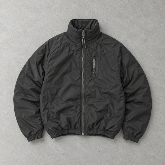 Nike Pufferjacke Schwarz Selten (M) Gesticktes Logo