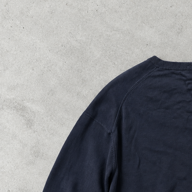 Ralph Lauren V-Neck Sweater Marineblau Rare (XL)