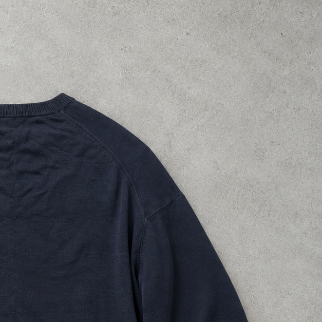 Ralph Lauren V-Neck Sweater Marineblau Rare (XL)