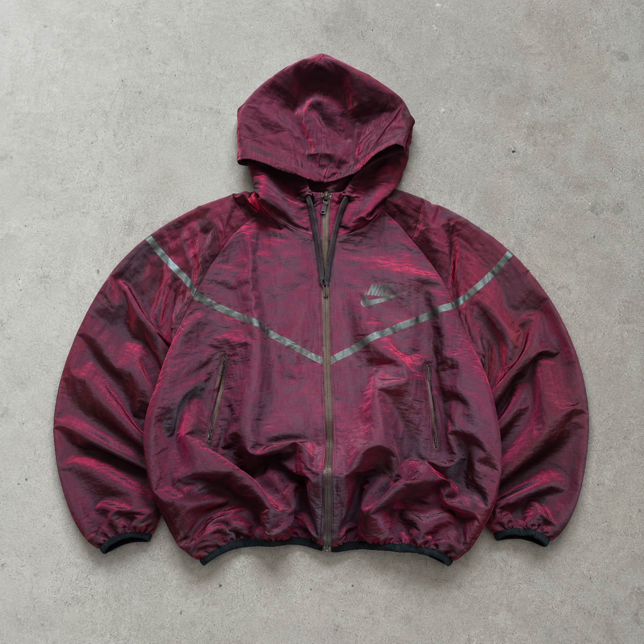 Nike Windbreaker Burgunderrot, Red Rare (M)