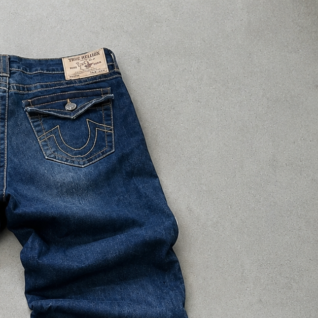 Y2K True Religion Jeans Navy Rare (S)