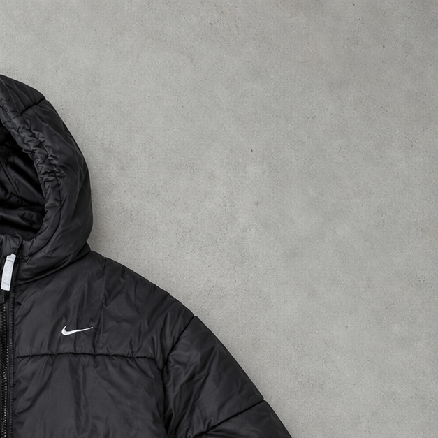 Nike Puffer Jacket Black Limited (M) Stitched Logo
