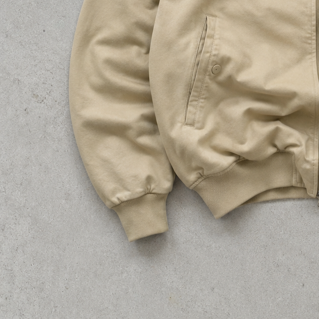Y2K Lacoste Harrington Jacket Beige Limited (S)