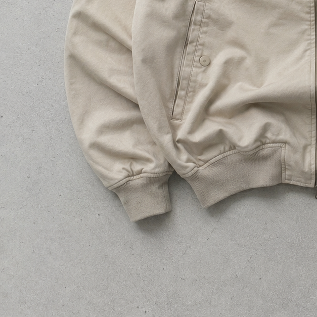 Y2K Lacoste Harrington Jacket Beige Limited (S)