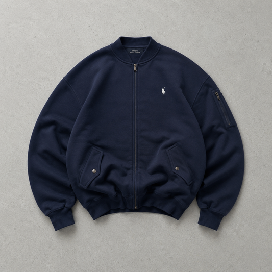 Ralph Lauren Bomber Jacket Navy Rare (XL)