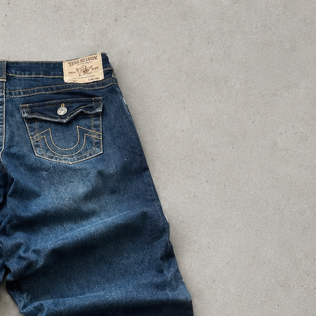 Y2K True Religion Jeans Blue Rare (W26 | DE 42)