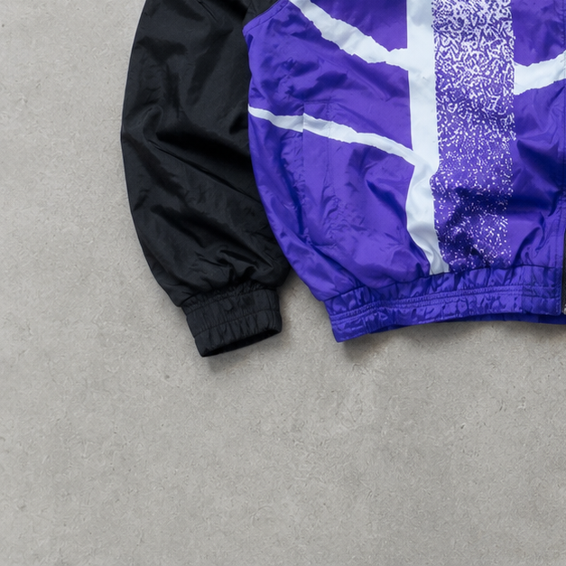 90s Y2K Nike Track Jacket Black, Purple Limited (L)