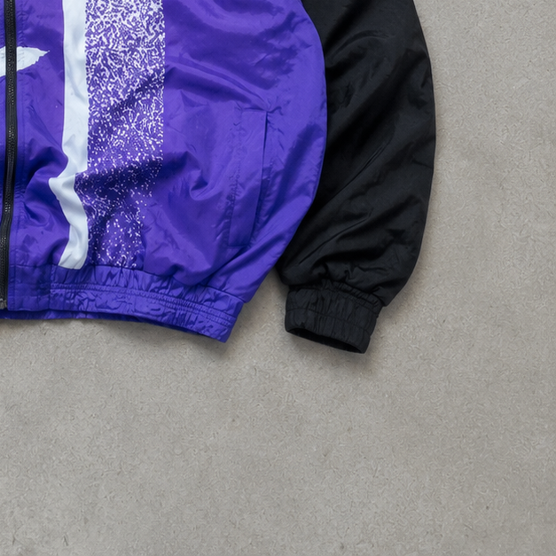 90s Y2K Nike Track Jacket Black, Purple Limited (L)