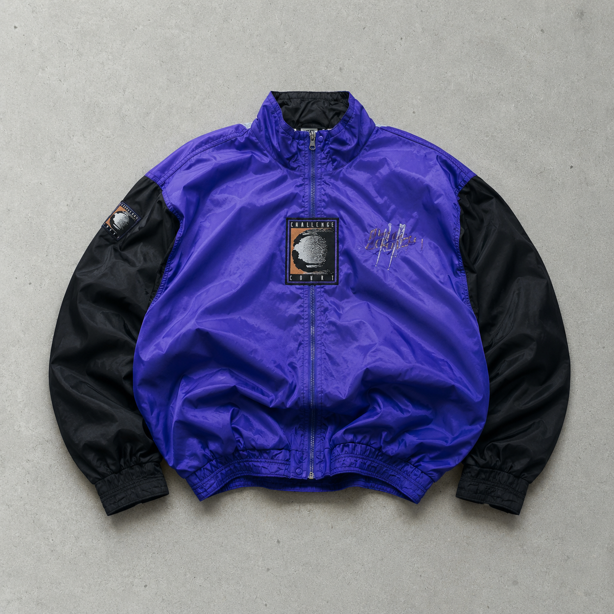 90s Y2K Nike Track Jacket Black, Purple Limited (L)