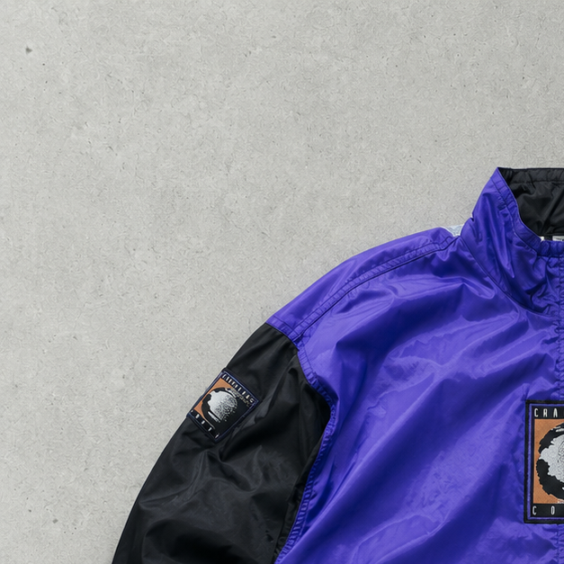 90s Y2K Nike Track Jacket Black, Purple Limited (L)