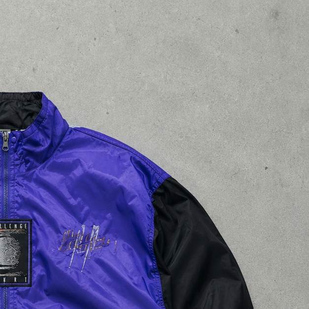 90s Y2K Nike Track Jacket Black, Purple Limited (L)