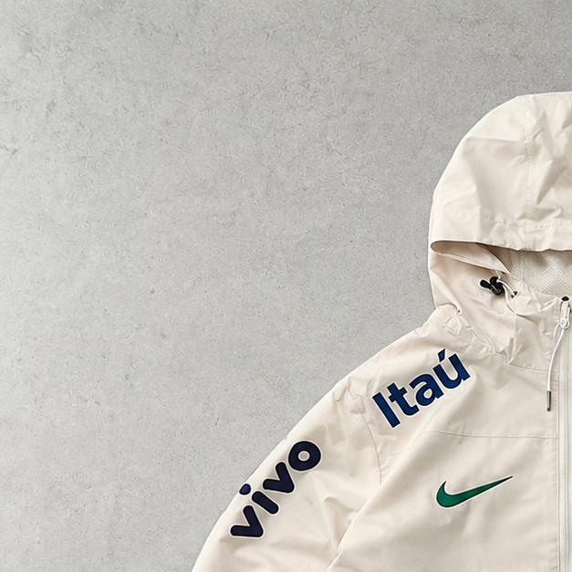 Brazil Nike Windbreaker Cream, Beige Rare (Size M)