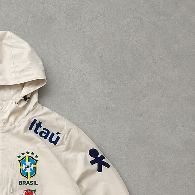 Brazil Nike Windbreaker Cream, Beige Rare (Size M)