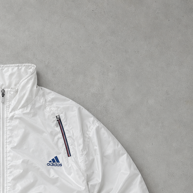 2000 Adidas Track Jacket White Rare (M)