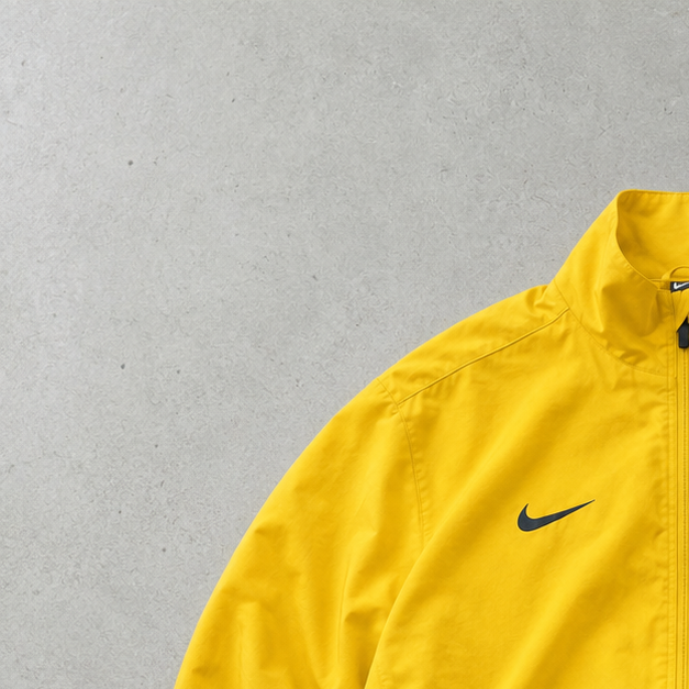 FC Barcelona Y2K Vintage Nike Track Jacket Yellow, Black Rare (S)