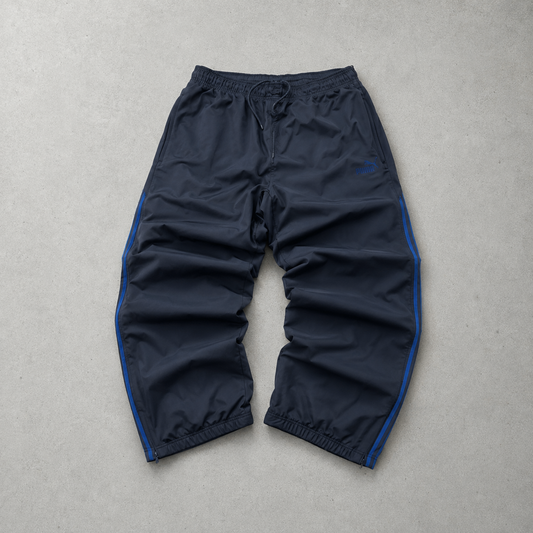 Pantalon de survêtement Adidas noir, bleu édition limitée (taille M)