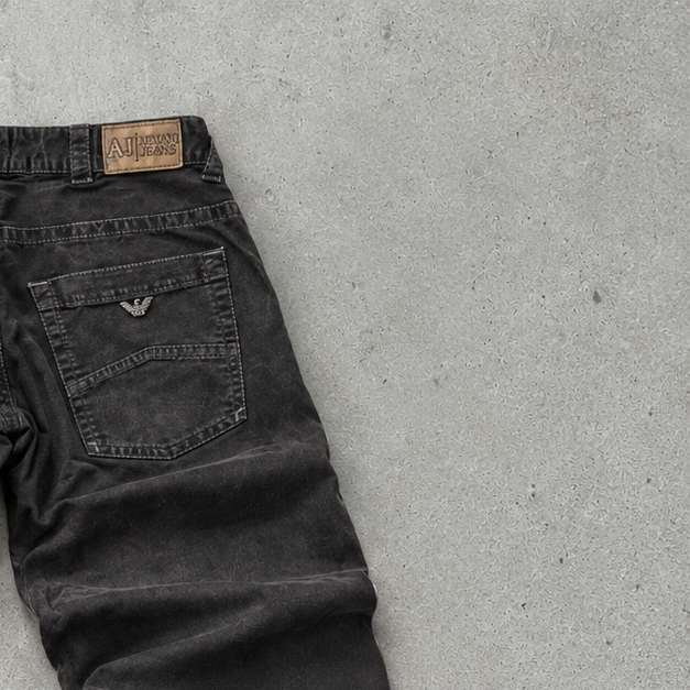 Y2K Armani Jeans Jeans Black Rare (W32 | DE 48)