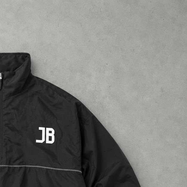 Y2K adidas Windbreaker Schwarz, Weiß Limited (S)