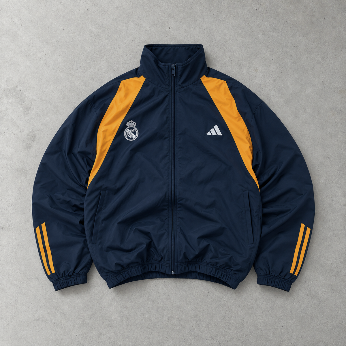 Adidas Track Jacket Navy/Orange Rare (M)