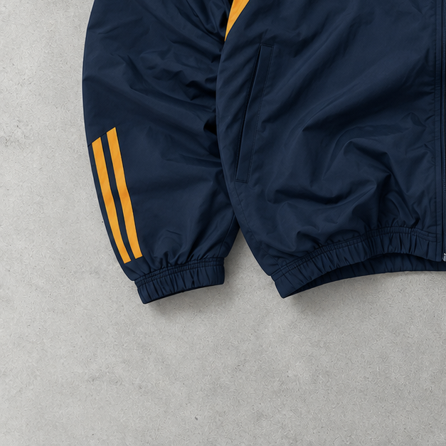 Adidas Track Jacket Navy/Orange Rare (M)