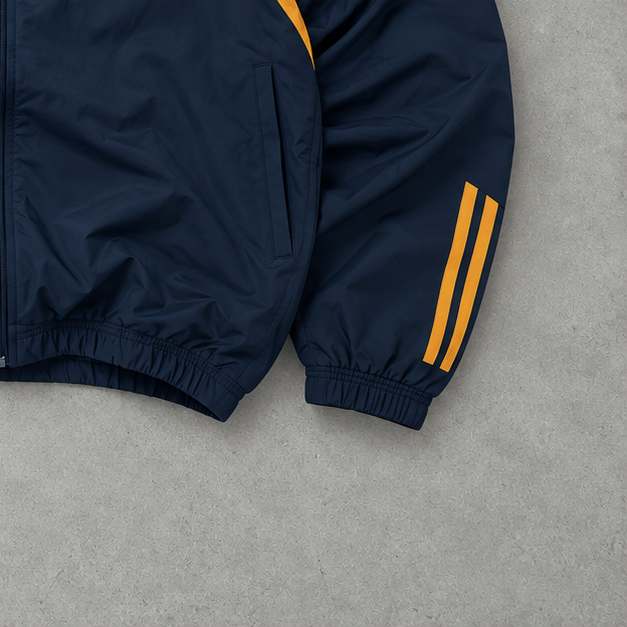 Adidas Track Jacket Navy/Orange Rare (M)