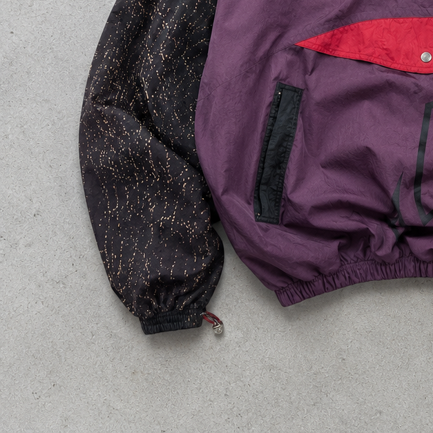 90s 80s Nike Jacket Purple, Burgunderrot Rare (M)
