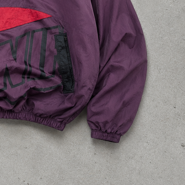 90s 80s Nike Jacket Purple, Burgunderrot Rare (M)