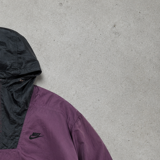 90s 80s Nike Jacket Purple, Burgunderrot Rare (M)