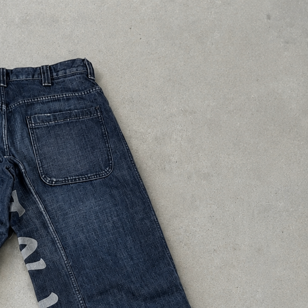 Vintage Armani Jeans Jeans Marineblau Rare (XL)