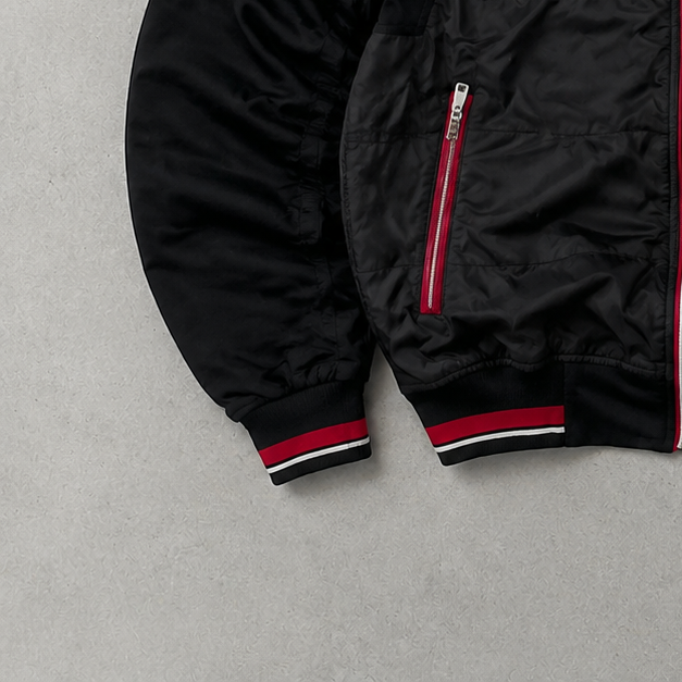 Y2K Ralph Lauren Track Jacket Schwarz, Rot Rare (S)
