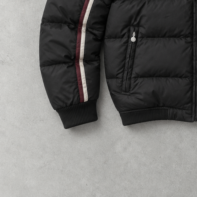 Y2K Nike Puffer Jacket Black / Red Limited (S)