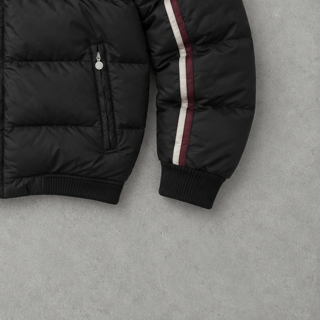 Y2K Nike Puffer Jacket Black / Red Limited (S)