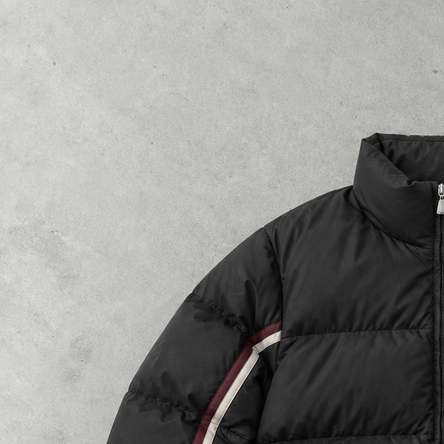 Y2K Nike Puffer Jacket Black / Red Limited (S)