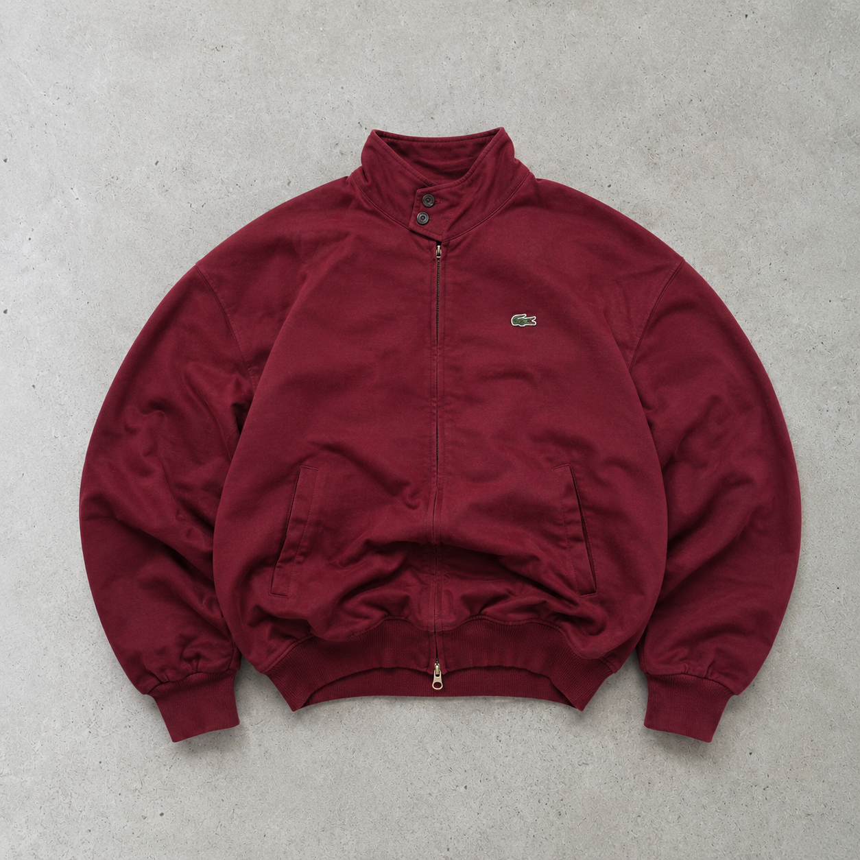 Lacoste Bomber Jacket Burgunderrot Rare (XS)