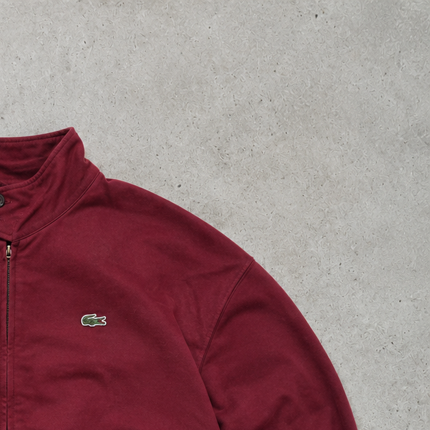 Lacoste Bomber Jacket Burgunderrot Rare (XS)