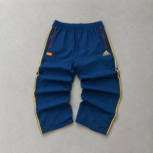 Pantalon de survêtement Adidas Espagne bleu, jaune Limited (Taille M)