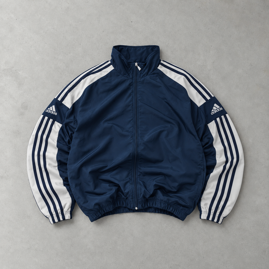 Veste de survêtement Adidas vintage bleu marine limitée (S)