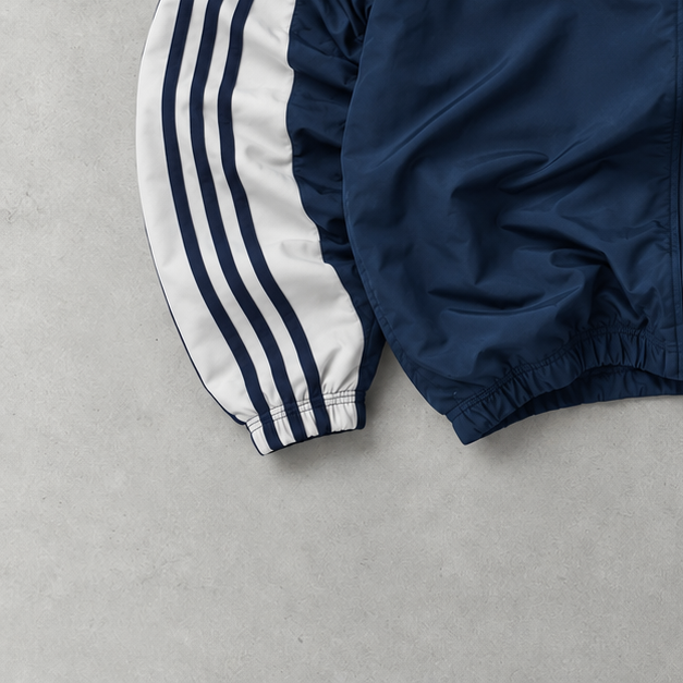 Veste de survêtement Adidas vintage bleu marine limitée (S)