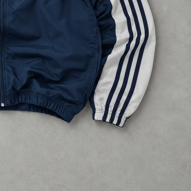 Veste de survêtement Adidas vintage bleu marine limitée (S)