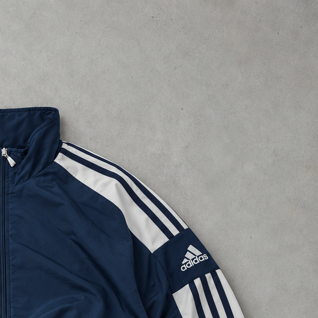 Veste de survêtement Adidas vintage bleu marine limitée (S)