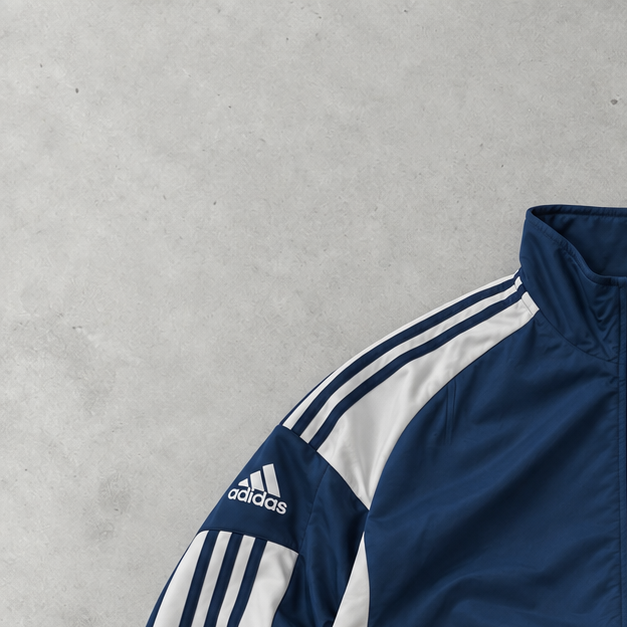 Veste de survêtement Adidas vintage bleu marine limitée (S)