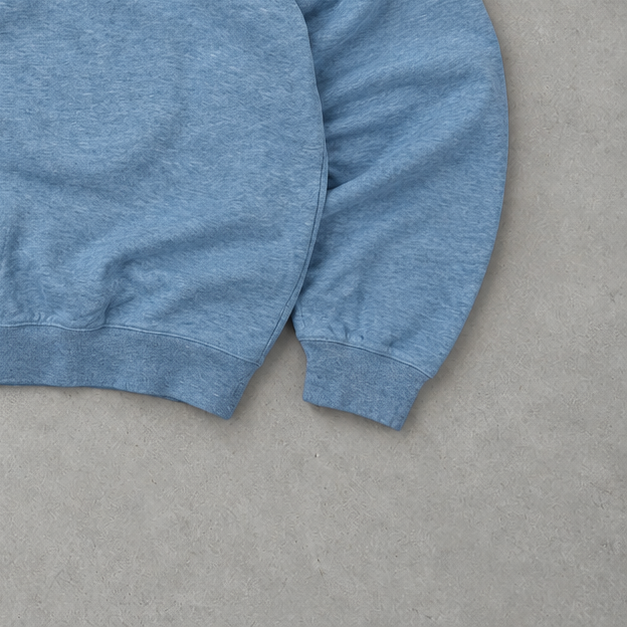 Polo Ralph Lauren Zip Sweater Hellblau Rare (XL) Stitched Logo
