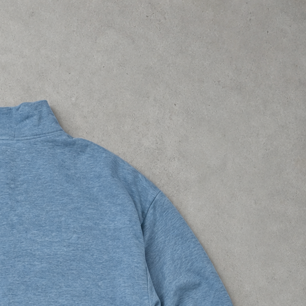 Polo Ralph Lauren Zip Sweater Hellblau Rare (XL) Stitched Logo