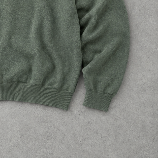 Polo Ralph Lauren V-Neck Sweater Khaki Rare (XXL) Stitched Logo