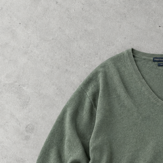 Polo Ralph Lauren Stitched Logo Sweater Khaki Rare (XXL)