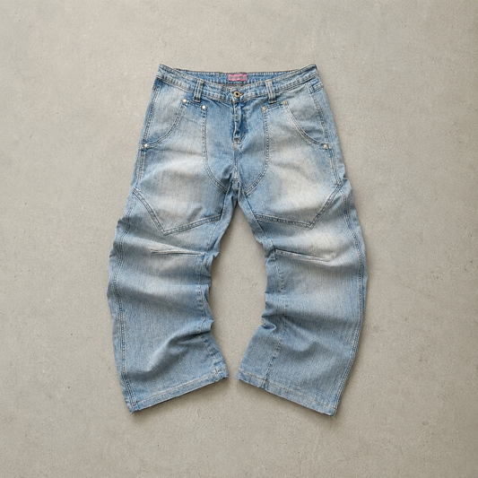 Y2K True Religion Bootcut Jeans Hellblau Rare (S)
